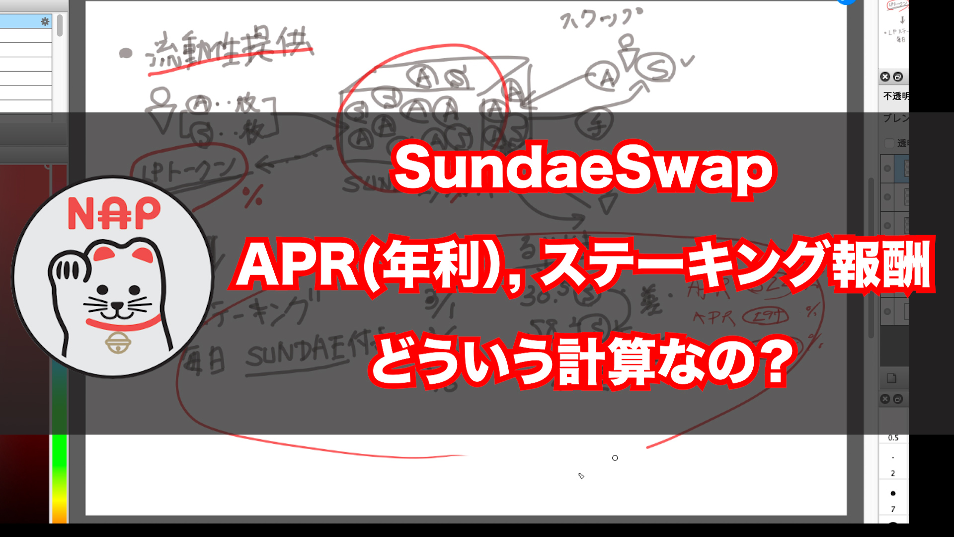 SundaeSwap APR イールドファーミング計算